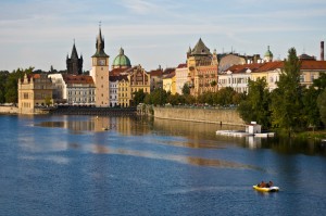 Prague - river bank