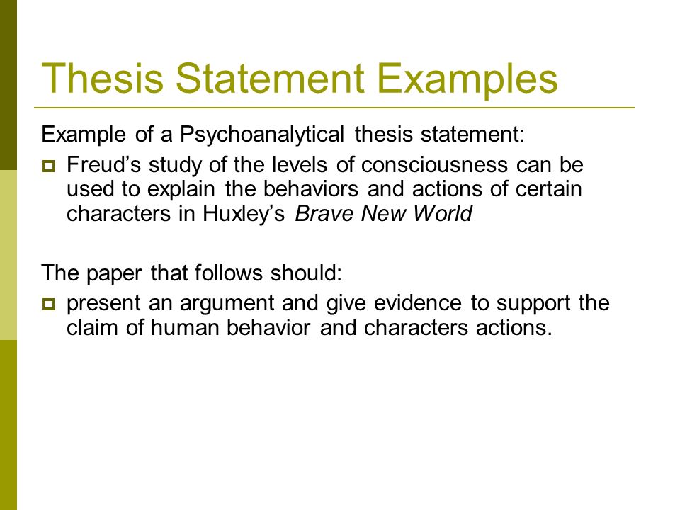 pro life thesis statement