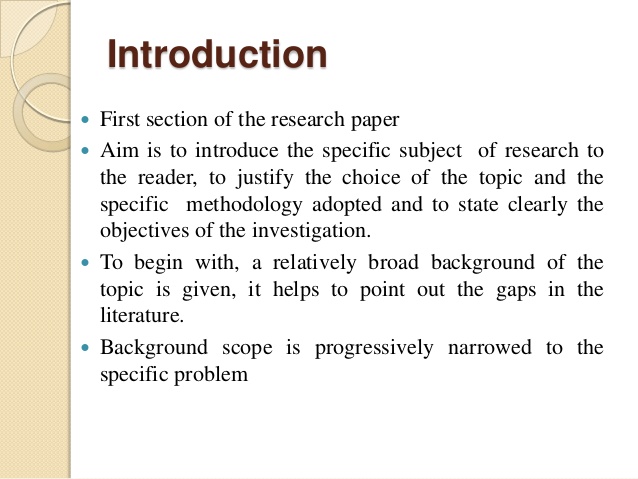 how to start a college research paper