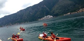 kayaking activities through Boka bay