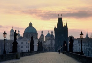 Charles Bridge at night