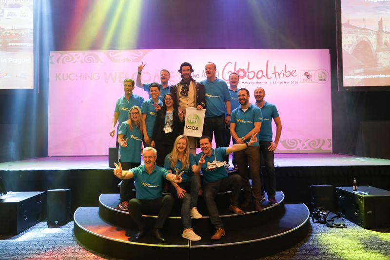 Czech team during the official handover in Kuching