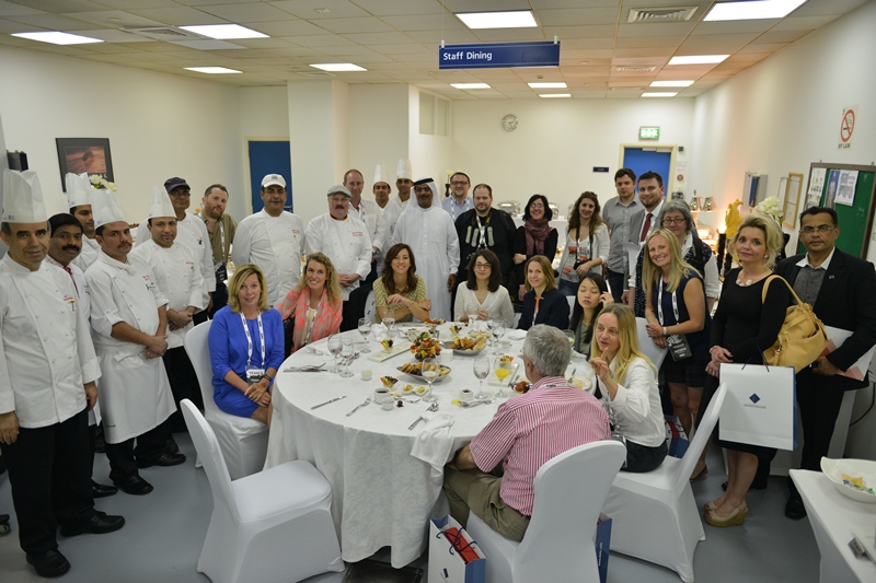 Management and the team of World Trade Center kitchen (Hospitality catering) together with representatives of leading European medias of meetings industry
