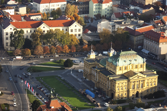 Hrvatsko narodno kazalište iz zraka