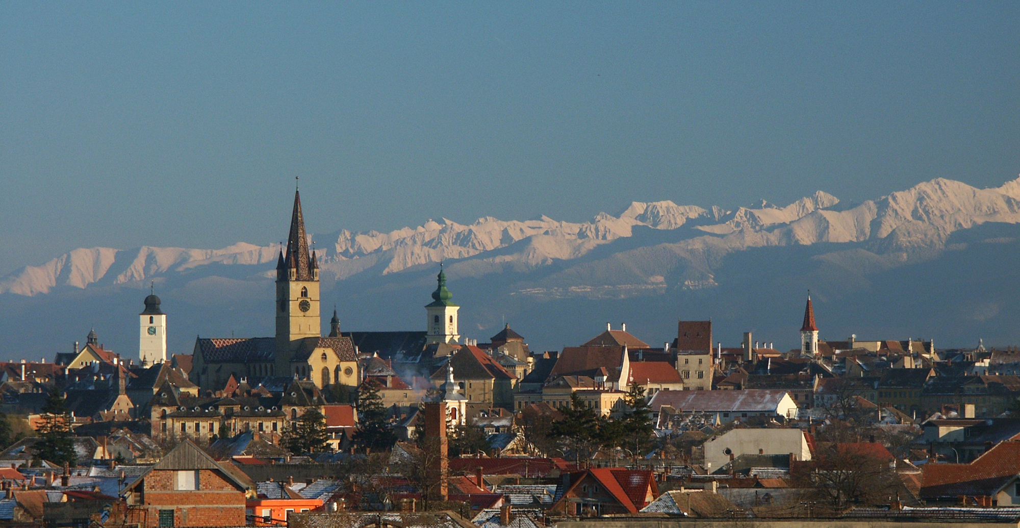 September 5 2021 - Sibiu, Hermannstadt, Romania: Area Around The