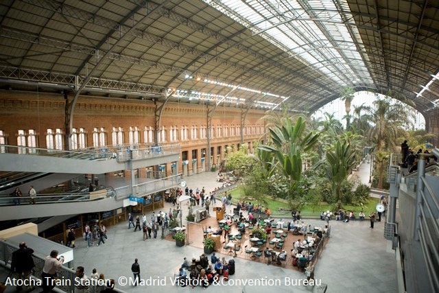Atocha train station, © Madrid Visitors & Convention Bureau Atocha train station, © Madrid Visitors & Convention Bureau
